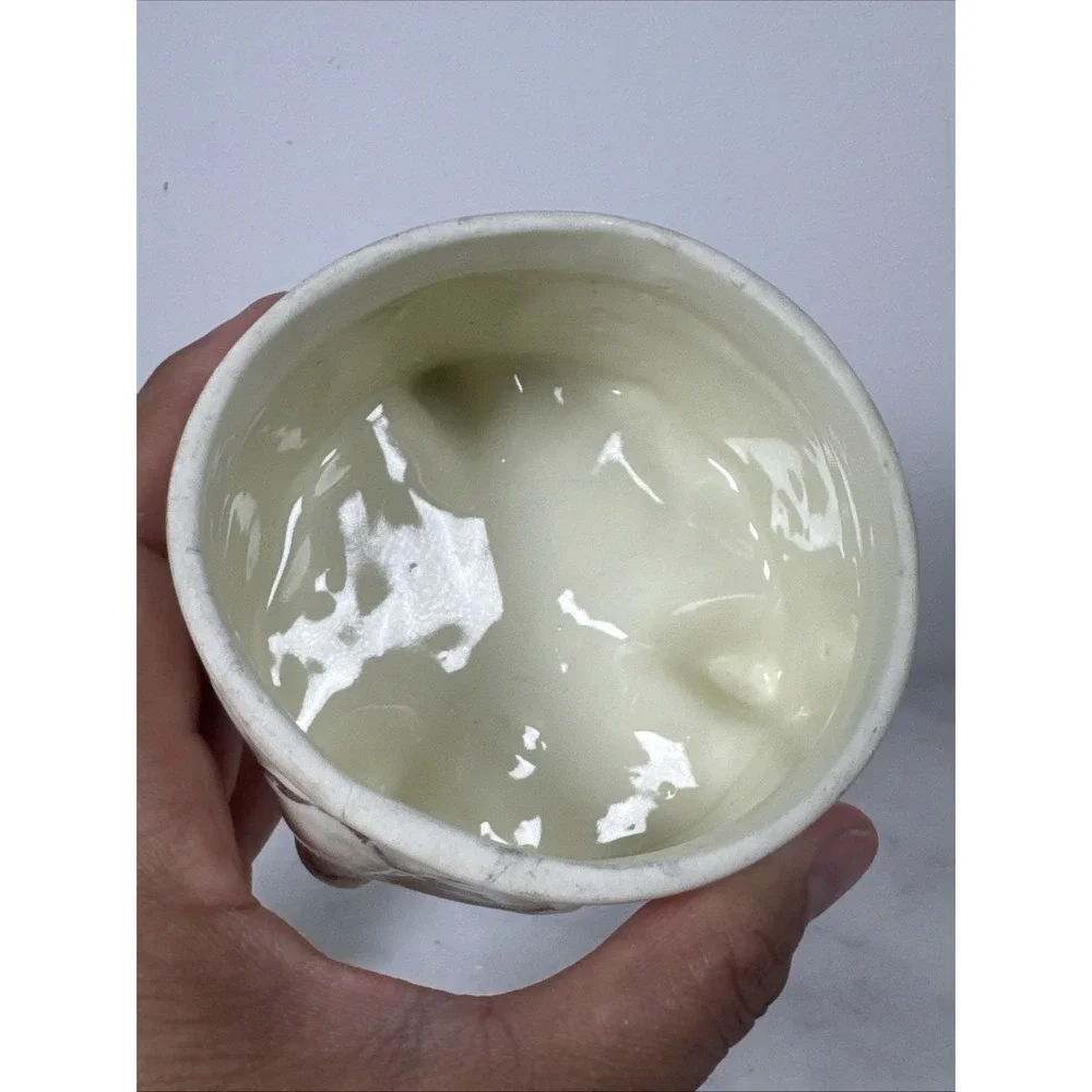 Vintage Porcelain Vanity Trinket Box with Mirror